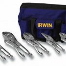 VISEGRIP 5 Piece Locking Pliers Set ina Canvas Tool Tote Bag VG2077704