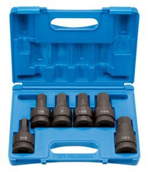 GREY PNEUMATIC 1" Drive 6 Piece Hex DriverSet GY9096H