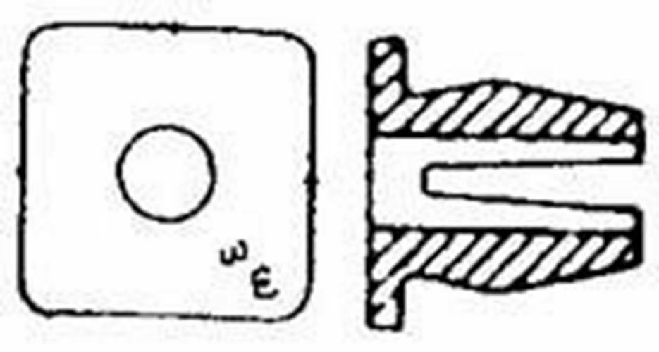 W & E SALES Headlamp Door Plastic Nuts (100Pk) WE815