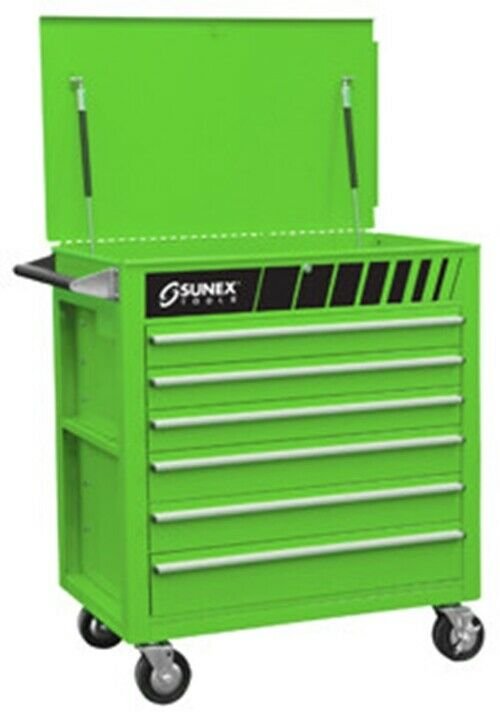 SUNEX TOOL Premium Full Drawer ServiceCart - Go-Green-Go SU8057G