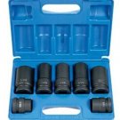 GREY PNEUMATIC 1" Drive 7 Piece Truck WheelImpact Socket Set GY9007