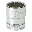 GEARWRENCH 3/8 Drive 12 pt. StandardSocket 15mm KD80491