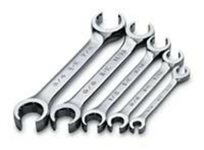 SK HAND TOOL 5 Piece 6 Point Offset FlareNut Wrench Set SK386