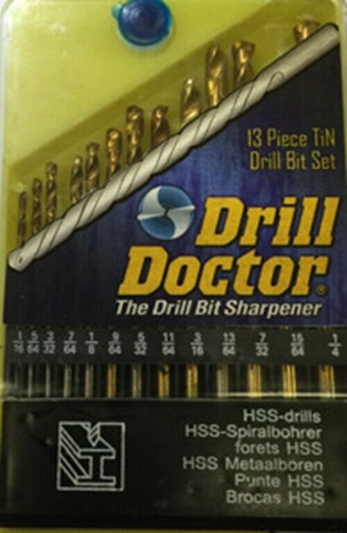 DRILL DOCTOR 13 Pc Titanium Drill Bit Set DDMKM400