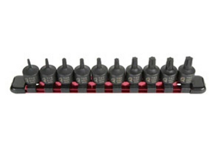 SUNEX TOOL 10 Piece 3/8" Drive StubbyImpact Star Bit Socket Set SU3643