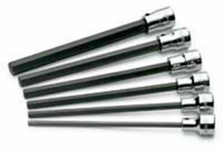 SK HAND TOOL 6 Pc. 3/8" Dr. Long Metric HexBit Socket Set SK19726
