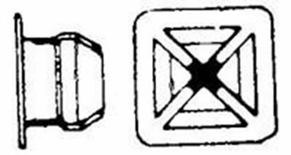 W & E SALES CO GRILLE SCREW NUT-UNIVERSAL WE822