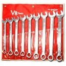 V8 TOOLS INC 9 Piece Metric Long PatternCombo Wrench Set VT9109