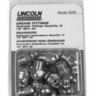 LINCOLN 45?ø 1/8" Grease Fitting 10 Pk LN5290