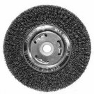 CENTURY DRILL & TOOL 6" x 1/2"/5/8" Coarse BenchGrinder .0118 Wire Wheel Wide CY
