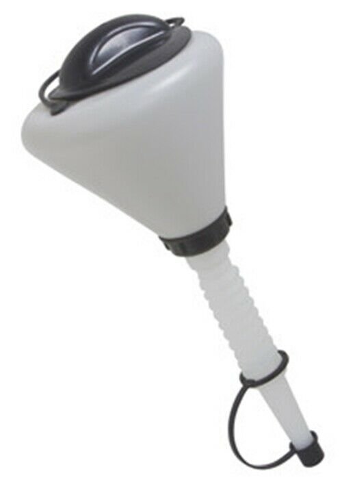 LISLE 1.6 Qt. Plastic Funnel withLid & Spout Cap AL19832