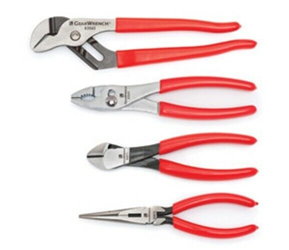 GEARWRENCH 4-Pc Assorted Plier Set DipHandle KD82114
