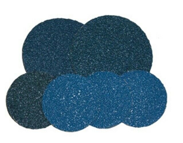 SHARK INDUSTRIES LTD 2"80 Grit Blue Zirconia MiniGrinding Discs/25 Pack SR3280ZG