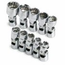SK HAND TOOL 10 Pc 1/4" Dr 12Pt Metric FlexSocket Set SK1336