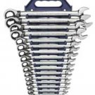 GEARWRENCH 16 Pc. Reversible CombinationRatcheting Wrench Set - Metric KD9602