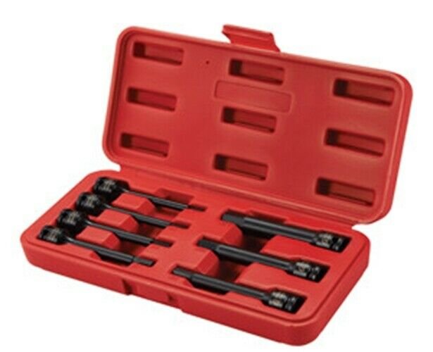 SUNEX TOOL 3/8" Met 7pc. Extended LengthImpact Hex Driver Set - Metric SU3548