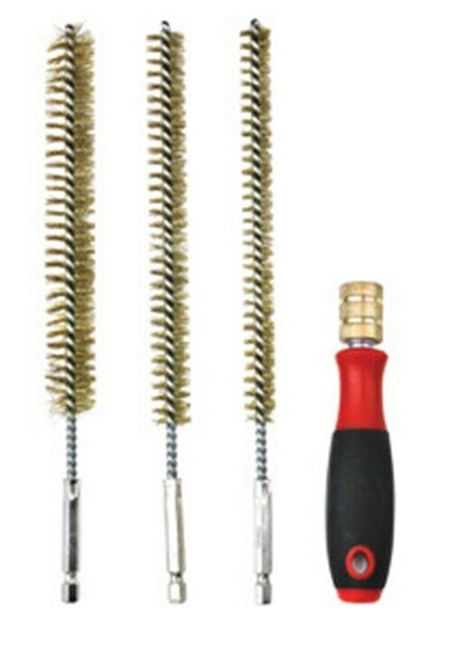 INNOVATIVE PRODUCTS OF AMERICA 9" Bore Brass Brush Set withDrive Handle IP8084