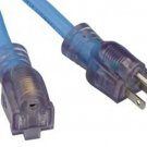 BAYCO 100'FT. 12/3 Gray Single TapExtension with Lighted End BYSL-998