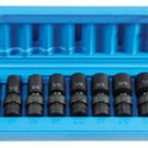 GREY PNEUMATIC 3/8" Drive SAE Universal SemiDeep Impact Socket Set GY1212USD