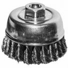 CENTURY DRILL & TOOL 2-3/4" Knotted Wire Cup Brush5/8-11 Arbor CY76021