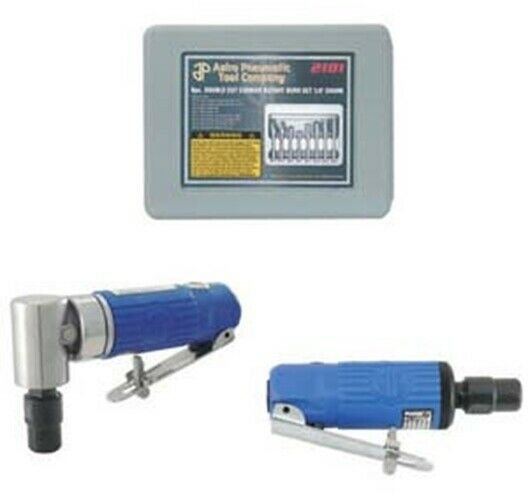 ASTRO PNEUMATIC Die Grinder Combo Kit withBurrs AO1221