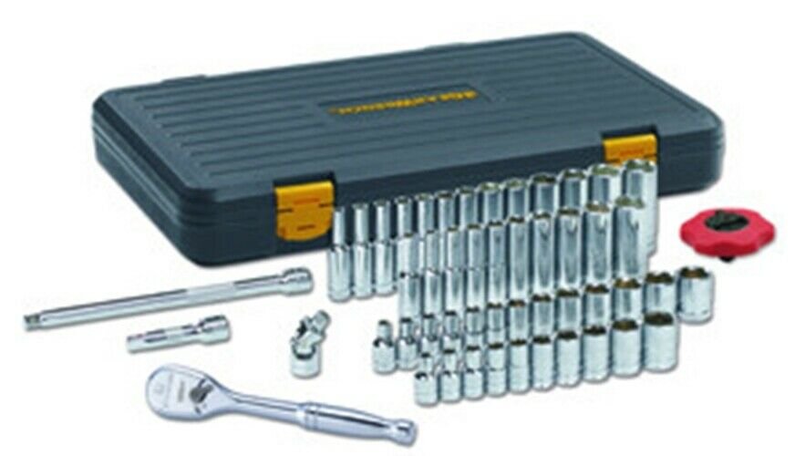 GEARWRENCH 51-Pc 1/4" Drive SAE/Metric 6pt Standard & Deep Socket Set KD80300P