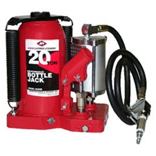 AMERICAN FORGE & FOUNDRY 20 Ton Air/Hydraulic SuperDuty Bottle Jack IN5620SD
