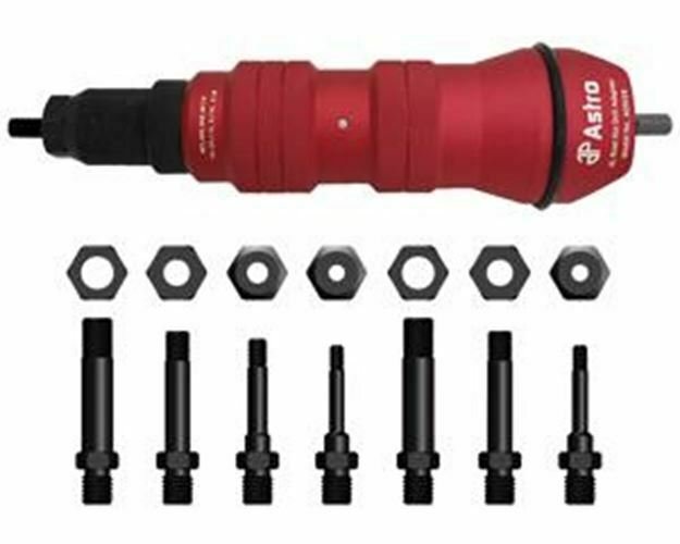 ASTRO PNEUMATIC 3/8" Capacity XL Rivet NutDrill Adapter Kit AOADN38