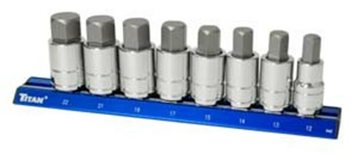 TITAN 7 Piece Metric Large HexBit Socket Set TN16131