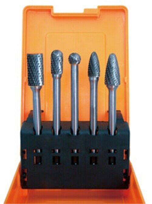 ASTRO PNEUMATIC 5pc Long Double Cut CarbideBurr Set 4.5" AO2185