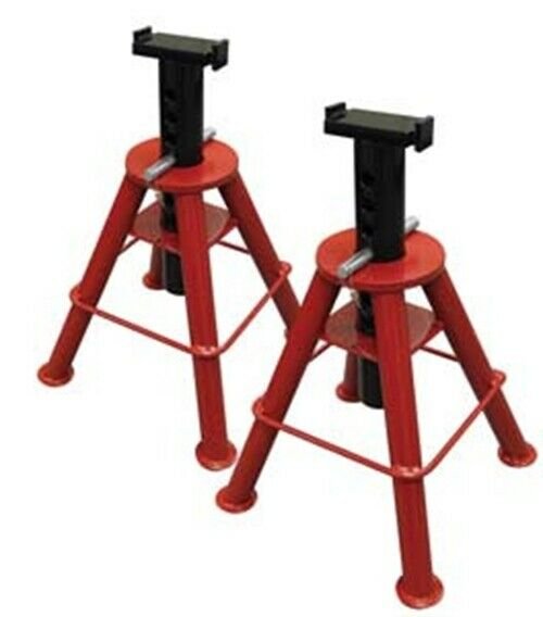 SUNEX TOOL 10 Ton Medium Height Pin TypeJack Stands (Pair) SU1310