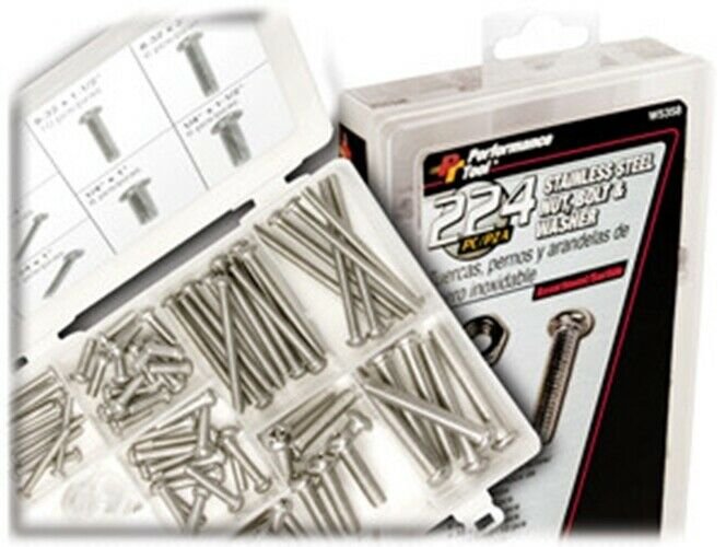 Performance Tool 224 Piece Stainless SteelAssortment PMW5358