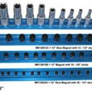 VIM TOOLS Magrail TL 12" Long 12-1/2"Blue Studs VMMR12B12C