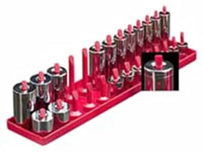 HANSEN GLOBAL INC. 1/2" Peg Style Socket Rack SAE HR1201