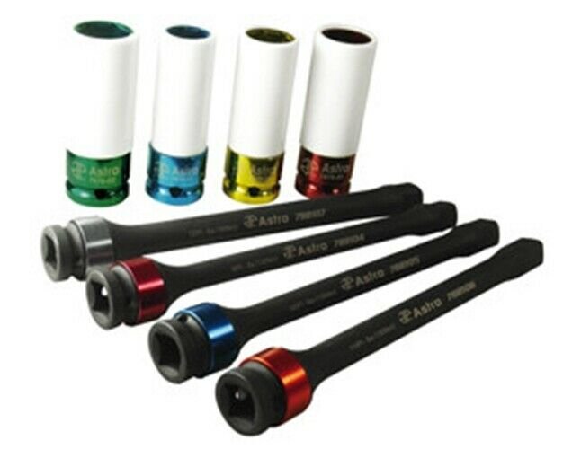 ASTRO PNEUMATIC Torque Limiting Extension andProtective Impact Socket Set AO7881