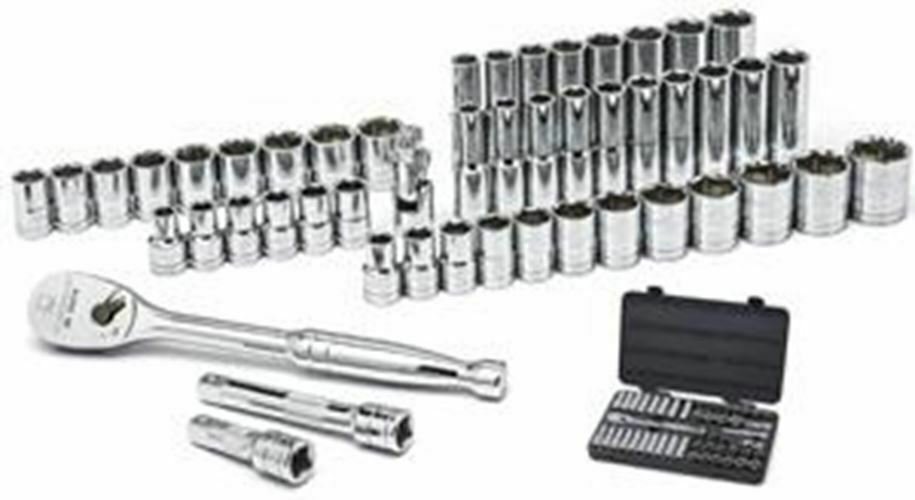 GEARWRENCH 49 Pc 1/2" Dr 6Pt SAE/Metric Deep & Standard Socket Set KD80700D