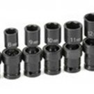 GREY PNEUMATIC 1/4" Surface Drive 12 PieceImpact Universal Metric Set GY9712UM