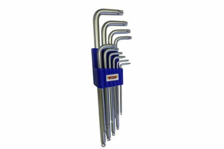 VIM TOOLS 10 Pc Ball Torx Half Cut Set VMBLTX100