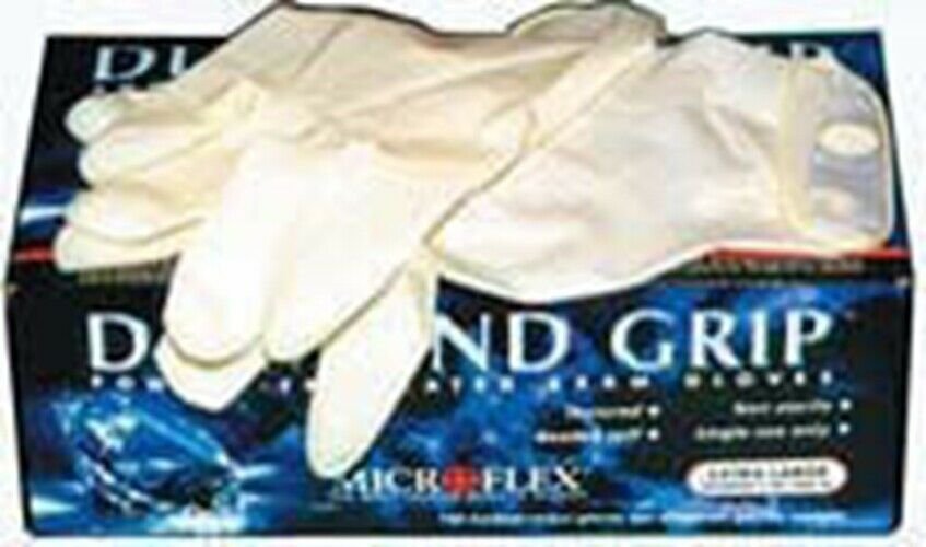 MICROFLEX Diamond Grip Latex GlovesSmall MXMF300S