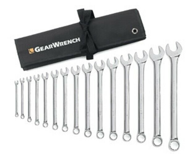 GEARWRENCH 15 Pc. SAE Long Pattern WrenchSet  (Non-Ratcheting) KD81918