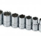 SK HAND TOOL 10 Piece 12 Point StandardFractional Socket Set 1/4" Dri SK4946