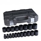GEARWRENCH 19 Piece 1/2" Drive 6 PointSAE Impact Socket Set KD84932N