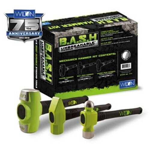 WALTER MEIER MANUFACTURING INC 3 Piece Bash Hammer Set WL11111