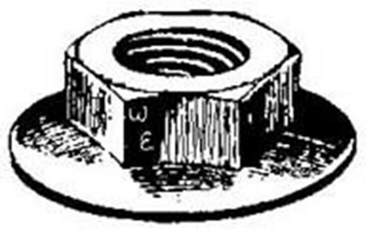 W & E SALES CO 5MM HEX FLANGE NUT WE5938