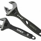 SUNEX TOOL 2 Pc Adjustable Wrench Set(10" Tactical & 8" Wide Jaw) SU9617