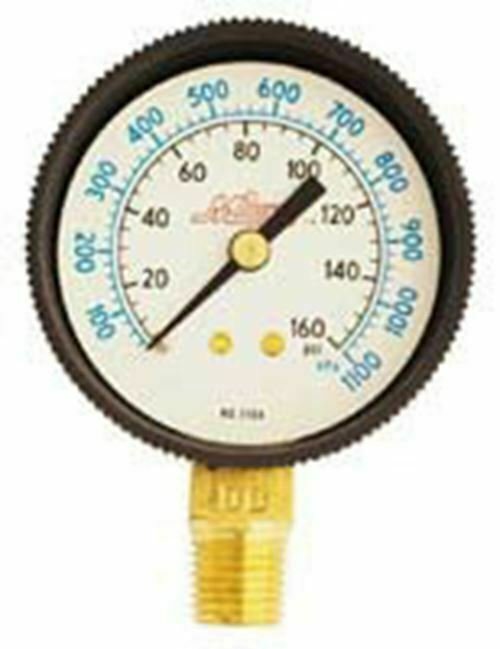 MILTON 1/4 NPT 2 Face Bottom MountPressure Gage 0-160 Psi MI1194