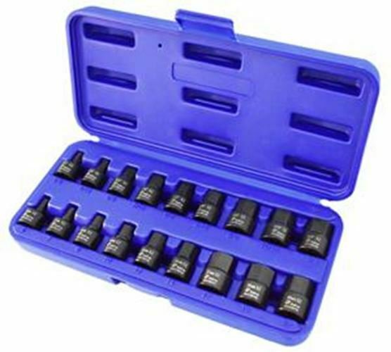 ASTRO PNEUMATIC 18 Piece 3/8" Drive Nano Impact Hex Driver Sockets - AO94418H