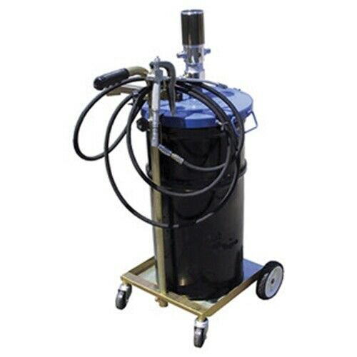 AMERICAN FORGE & FOUNDRY Air Operated 50:1 PortableGrease Unit 120 Lb with Base