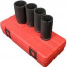 SUNEX TOOL 12 Point Semi-Slim Euro AsianAxle Nut Socket Set SU2837
