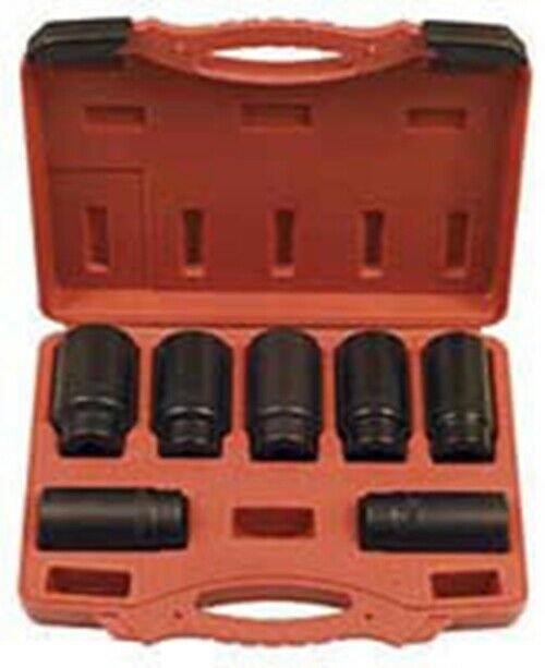 SUNEX TOOL 7 Piece Axle Nut Socket Wrench29-38MM SU2839
